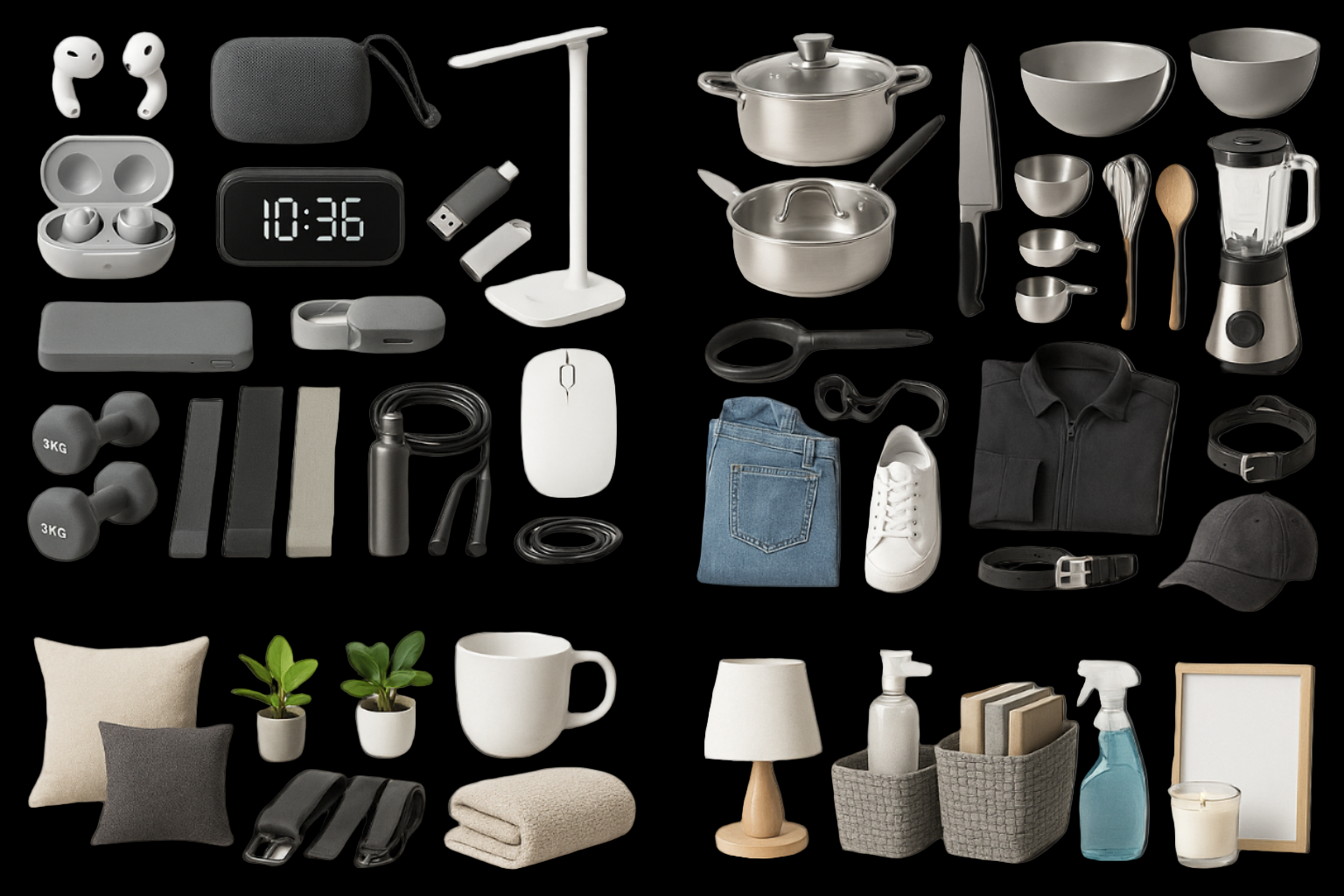 Remove phone and laptop and add other electronic gadgets small gadgets instead of them