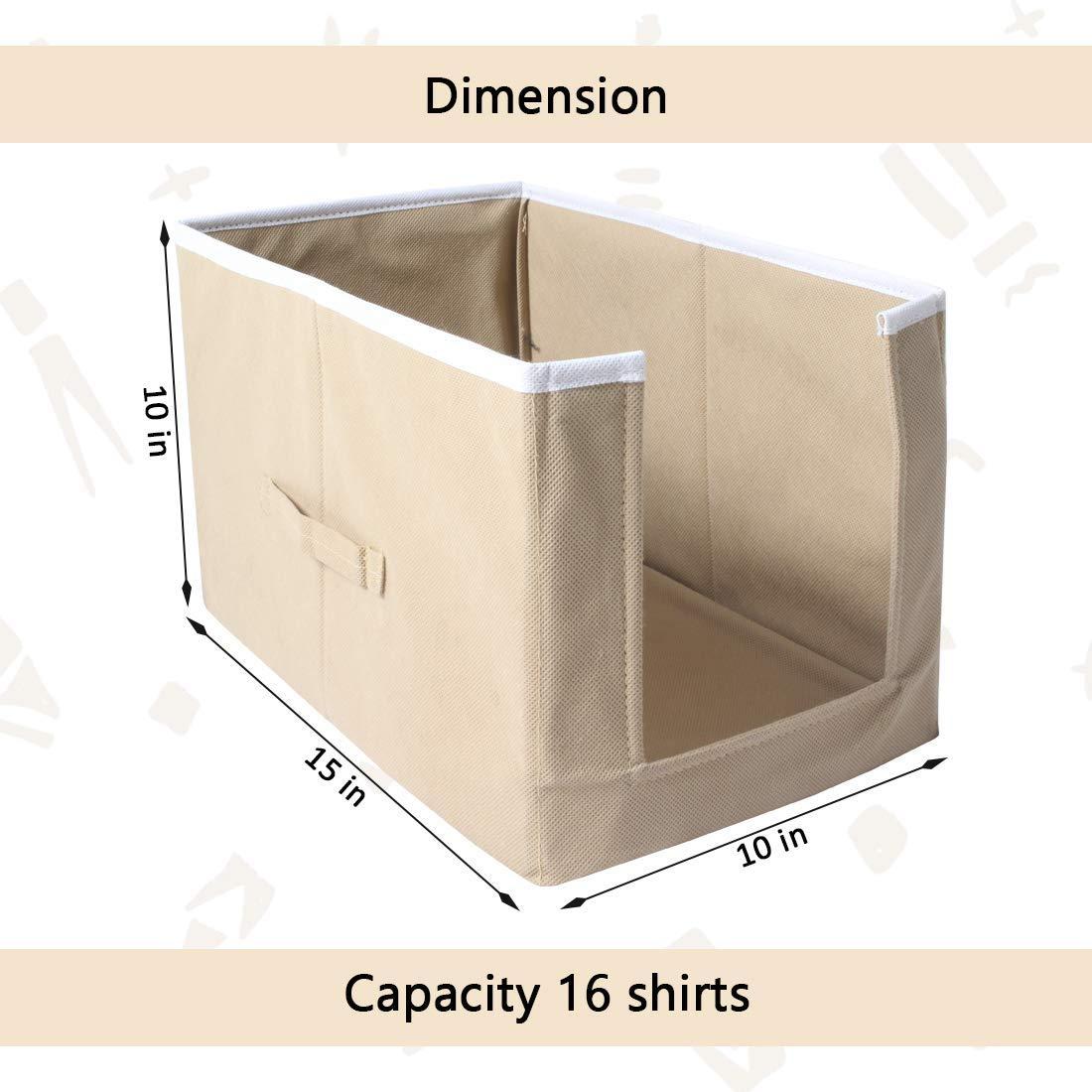 Cloth Organizer - Non Woven Foldable Cloth Organizer ( Pack of 3)